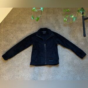 Marmot fuzzy black zip up